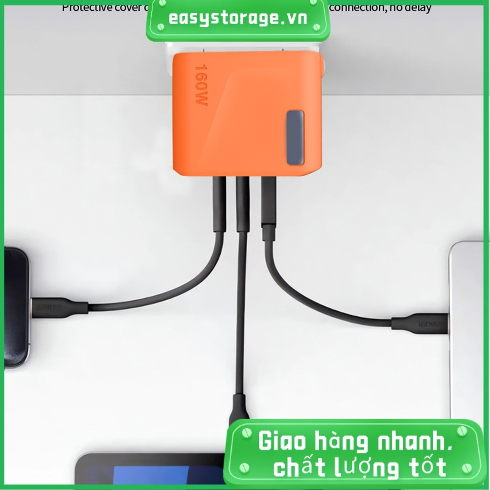 【 ESYS 】 Ốp Silicon Chống Sốc Cho Anker Prime-Charger (Màn Hình Thông Minh 3 Cổng 160W)
