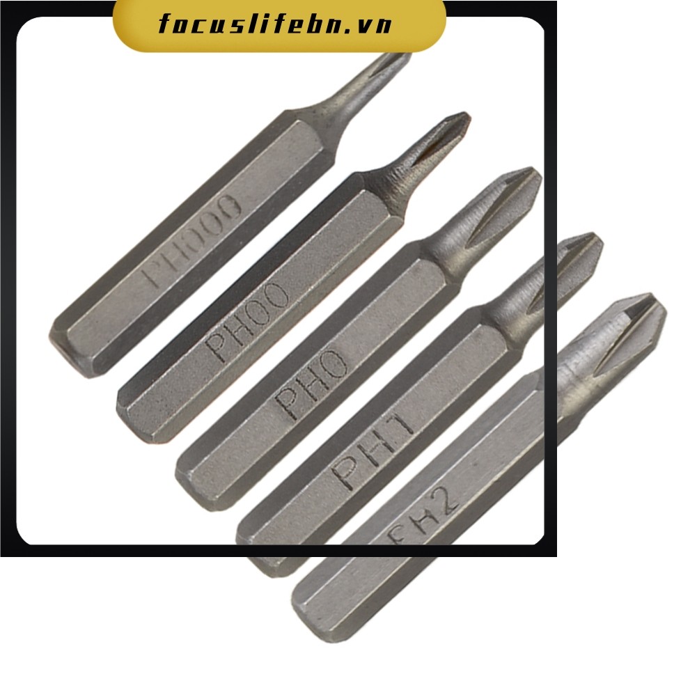 【 FOCUSLIFE 】 Mũi tuốc nơ vít chéo H4 × 28mm PH0000 PH000 PH00 PH0 PH1 PH2 4mm Chuôi lục giác