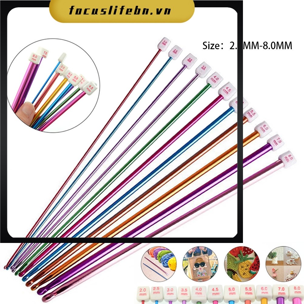 [FOCUSLIFE] 1 CÁI 2MM-8MM Móc móc dài Tunisia Afghanistan Kim đan nhôm 10.6 "