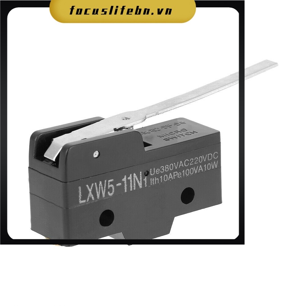 【 FOSLIFE 】 LXW5-11N1 3A Micro Limit Switch Tay đòn bẩy dài SPDT Snap-Action CNC