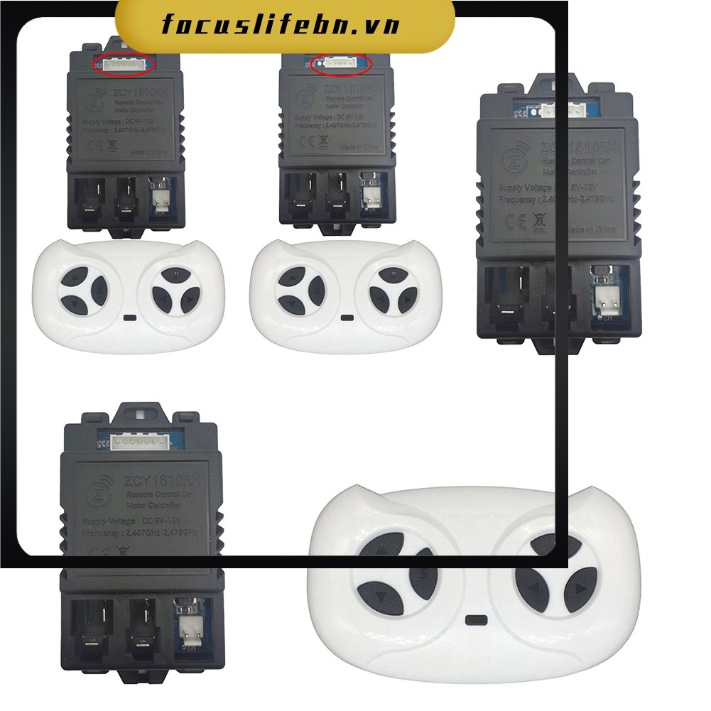 Hộp Điều Khiển JR1810RX 6-12V Cho Trẻ Em Xe Điện ZCY1810RX Thu 5 pin 7pin