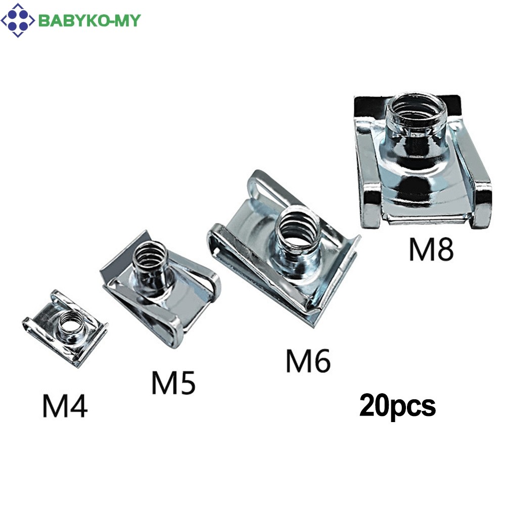 [babyko] Chimney Nuts Spire Kẹp Lug Chốt tốc độ U Nuts Fixing Panel M4 M5 M6 M8