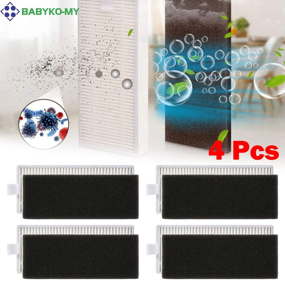 < babyko > 4 Cái Dành Cho Ultenic D5 / D5S / D5S Pro / D5S Pro + Phụ Kiện Chân Không Có Thể Giặt Đượ