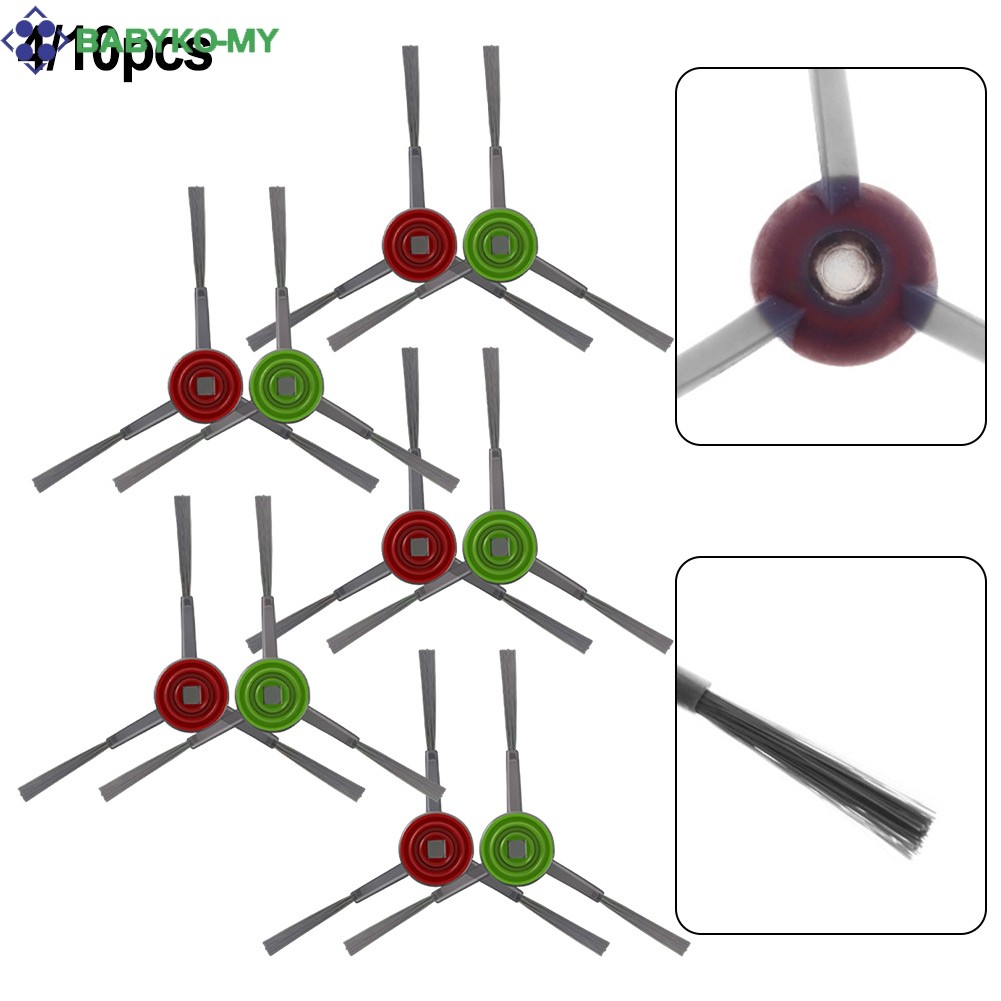 < babyko > Bàn chải bên cho phụ kiện máy hút bụi Robot DEEBOOT N10 / N10 PLUS