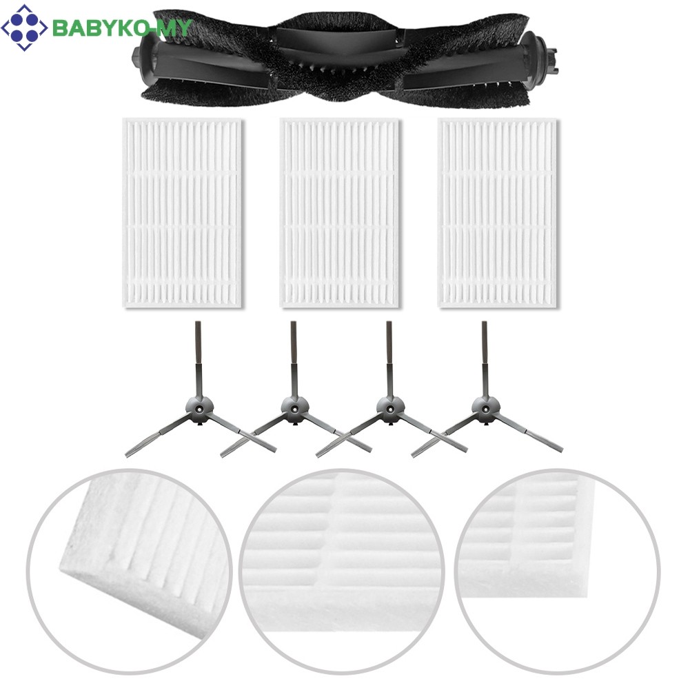 < babyko > Dành Cho ILIFE V20 Cho Lydsto R1D Edge Phụ Kiện Bàn Chải Chính Bộ Lọc Bàn Chải Bên