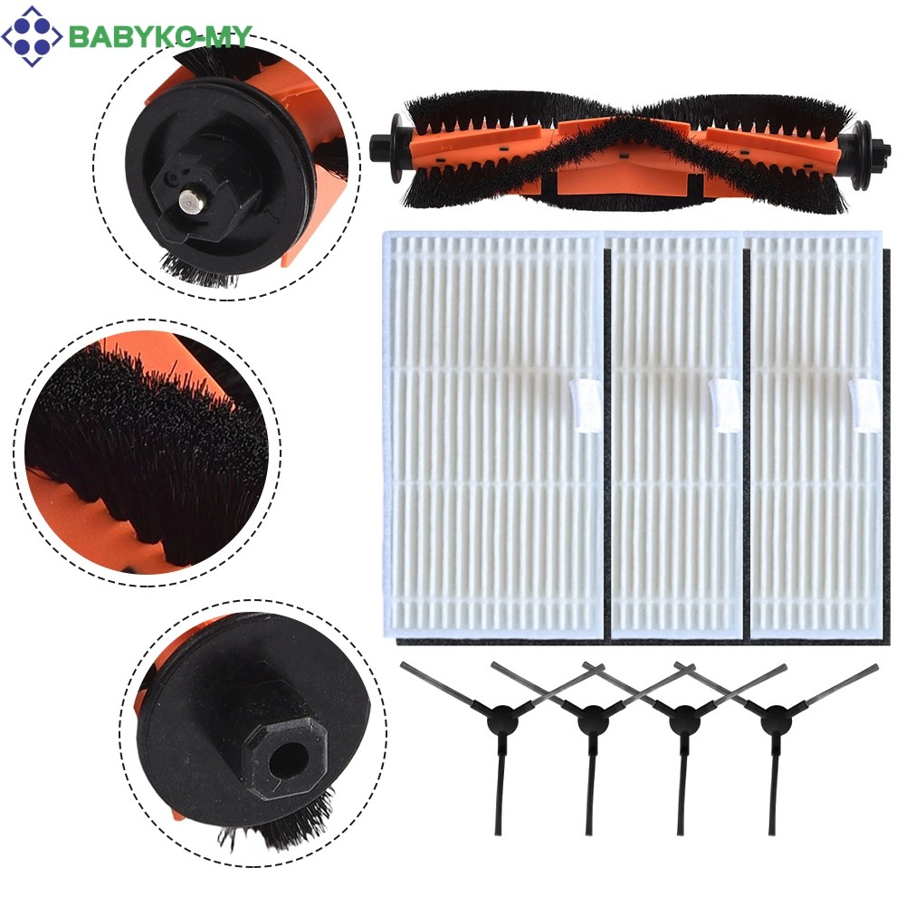 < babyko > Bộ lọc bàn chải bên chính cho MOVA S800, E20, E20 Pro, E20 Pro Plus cho Trouver E20
