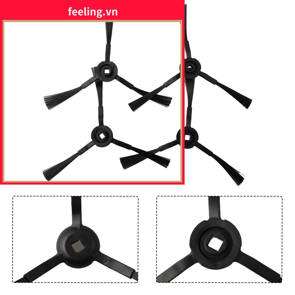 [FEELING] 4 Bàn chải bên cho Eufy cho RoboVac L35 Hybrid / L35 Hybrid + / LR30 Hybird +