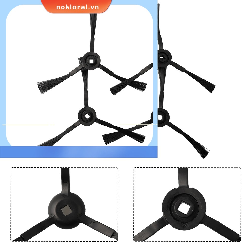 [NKRA] 4 Bàn chải bên cho Eufy cho RoboVac L35 Hybrid / L35 Hybrid + / LR30 Hybird +