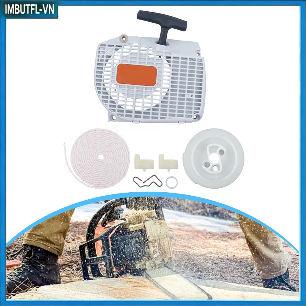 [1.14] Bộ khởi động giật MS460 kèm dây & ròng rọc 1128 080 2104 1128 080 2100