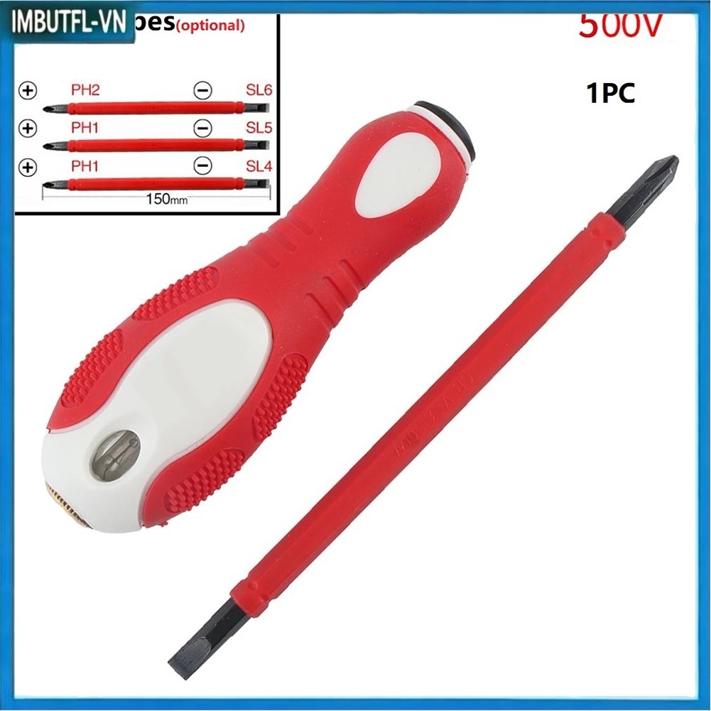 [1.15] Bút thử điện tuốc nơ vít kép PH1 / SL4 PH1 / SL5 PH2 / SL6 Đầu kép