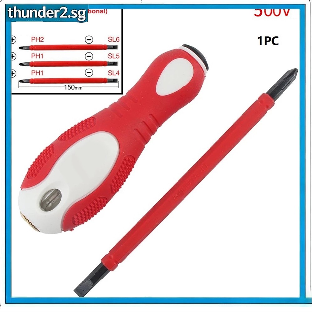 [1.16] Bút thử điện tuốc nơ vít kép PH1 / SL4 PH1 / SL5 PH2 / SL6 Đầu kép