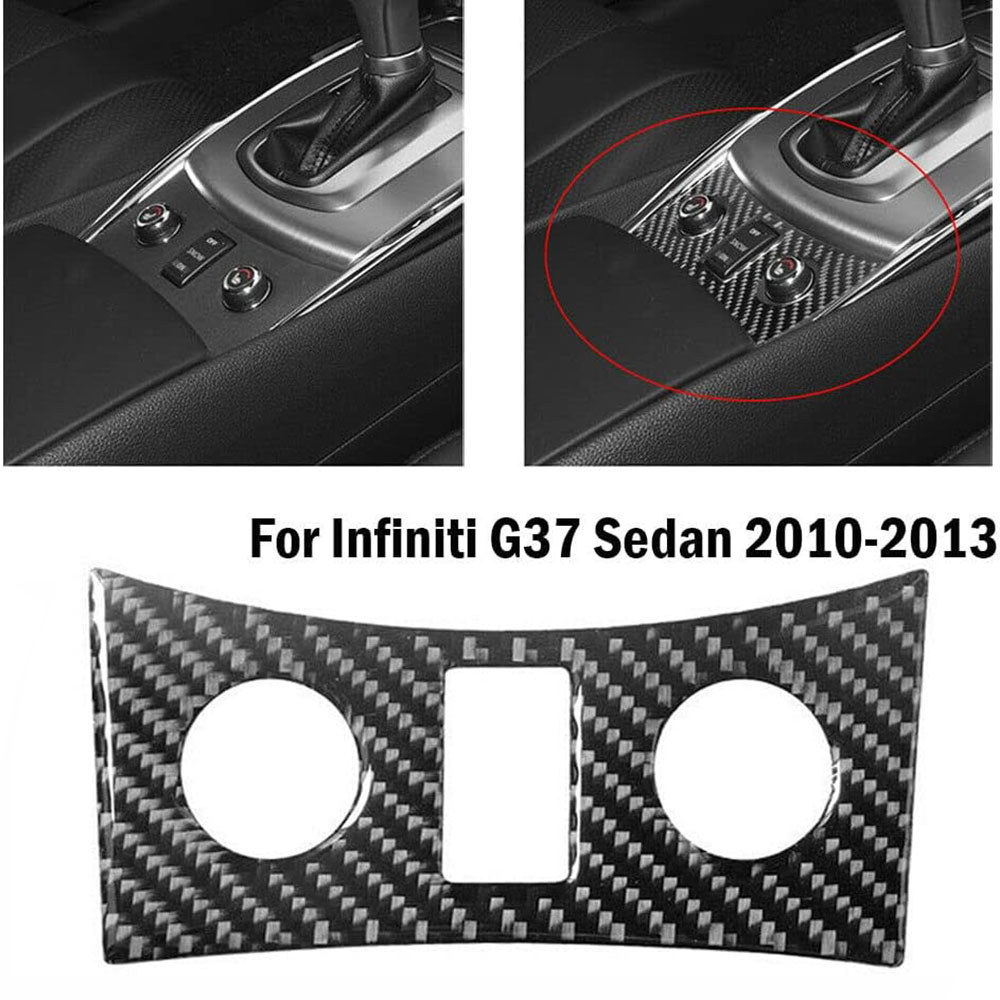 Viền nút sưởi ấm ghế bằng sợi Carbon cho Infiniti G37
