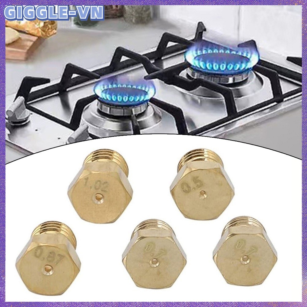 [GIGGLE] 5 chiếc LPG Gas Jet Set Burner Gas Hob LPG Bộ chuyển đổi Vòi phun Propane Injector