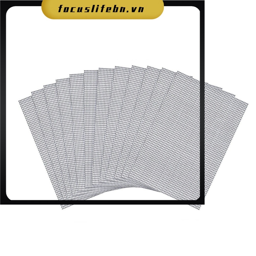 [FOCUSLIFE] 10 CÁI Fix Net Window Home Màn hình sửa chữa chống bay 18x13cm Miếng dán lưới