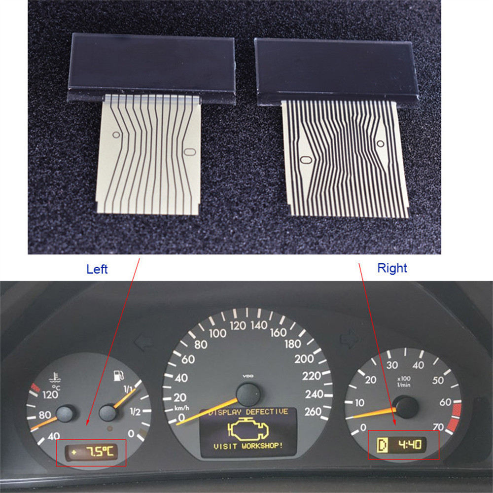 Cặp màn hình LCD Dash cho Mercedes C-Class W208