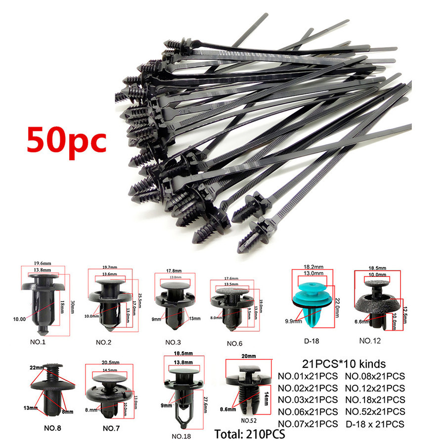 FENDER Dây buộc chắn bùn cản xe 210PC