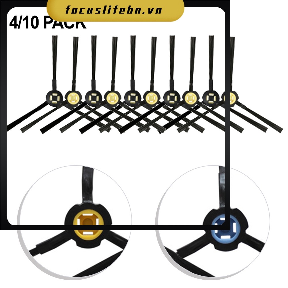 [FOCUSLIFE] Bàn chải bên góc cho các bộ phận thay thế cây lau nhà và chân không Robot ILIFE V3x