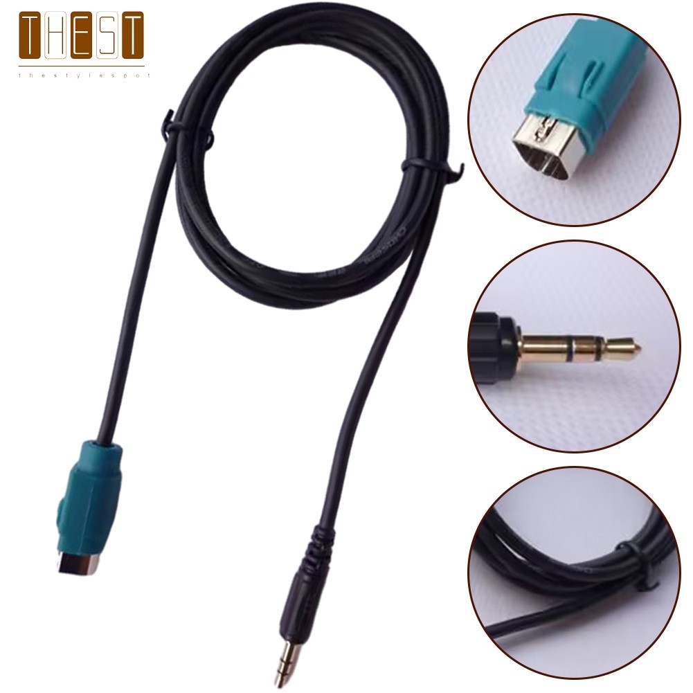 [HEST] Dành Cho ALPINE KCE-236B MP3 3.5 Mm Aux Bộ Chuyển Đổi Âm Thanh MP3 PSP Xe Ô Tô Cáp Âm Thanh❀