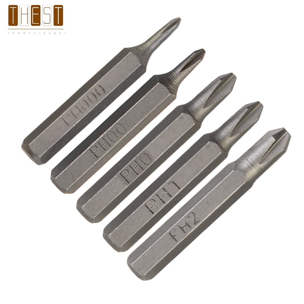 [HEST] Mũi tuốc nơ vít chéo H4 × 28mm PH0000 PH000 PH00 PH0 PH1 PH2 4mm Chuôi lục giác❀