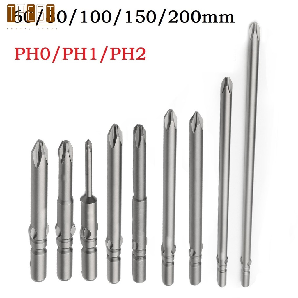 [HEST] 60-200mm PH0 PH1 PH2 802 Mũi tuốc nơ vít điện ImpactDriver❀
