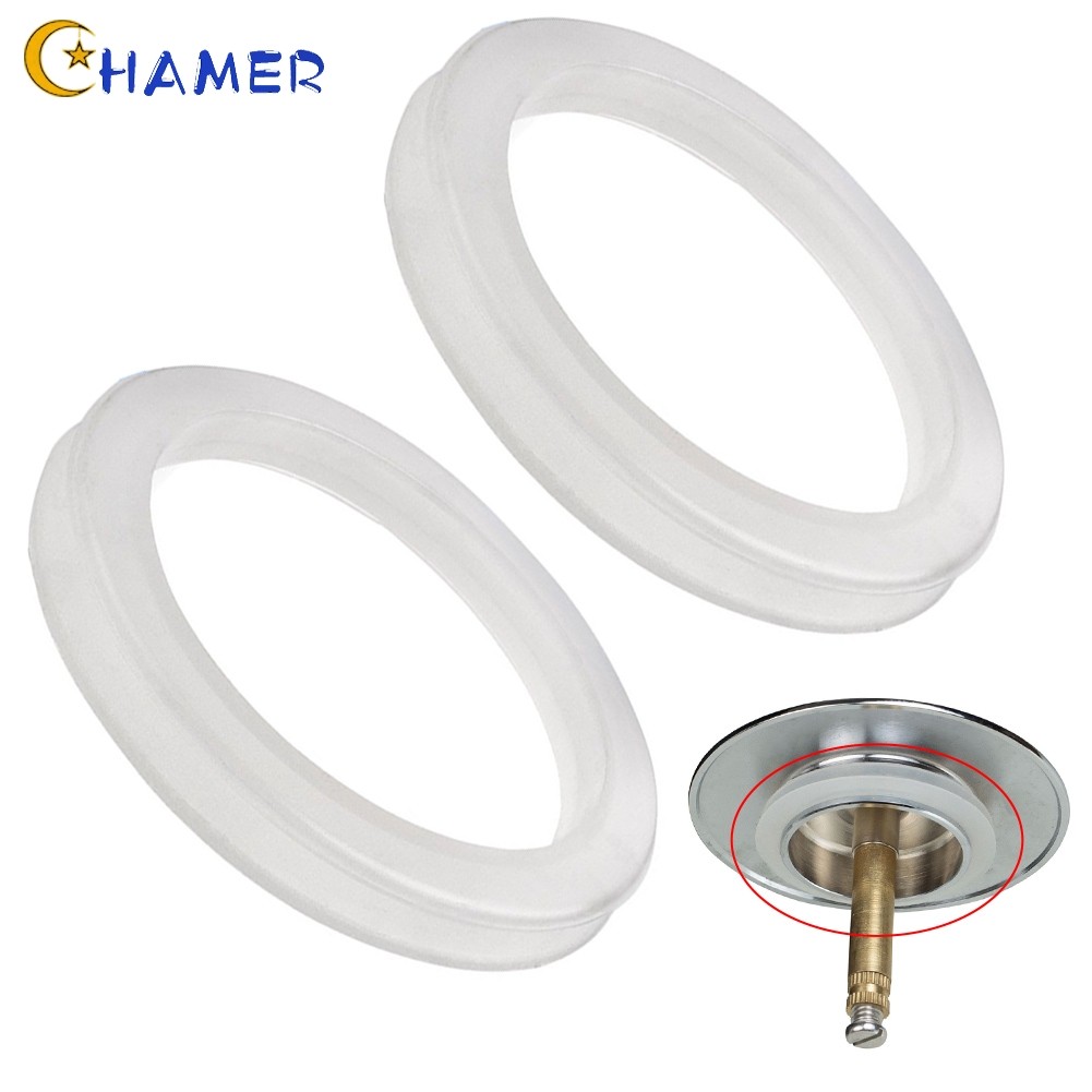 [Có hàng] 2 Miếng đệm vòng silicon thay thế bồn rửa bồn rửa Po-p Up Plug Cap Washer Seal❀