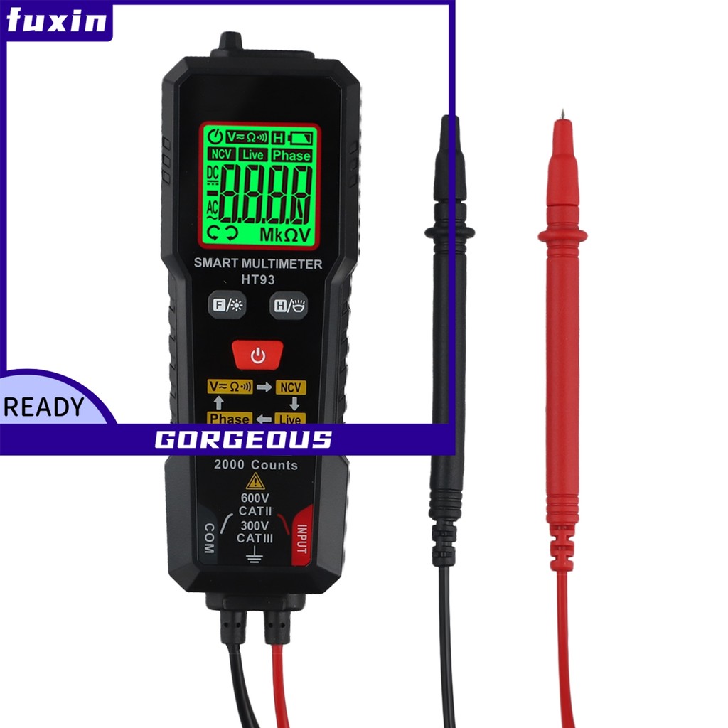 [FUXIN] Đồng hồ vạn năng kỹ thuật số đa chức năng HT93 Đồng hồ vạn năng thông minh phát hiện NCV cầm