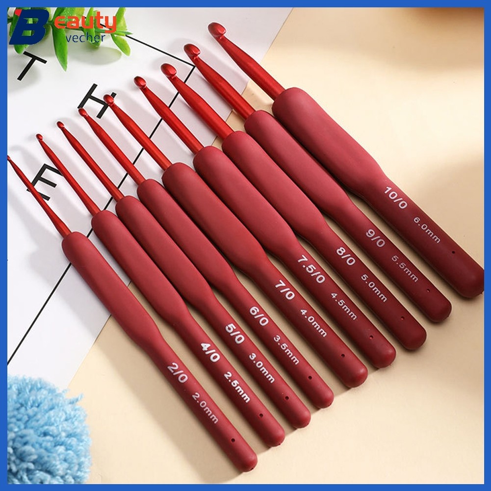 [HẤP DẪN] 1 2mm-6mm Tay cầm tiện dụng Móc móc thủ công Khăn len đan kim