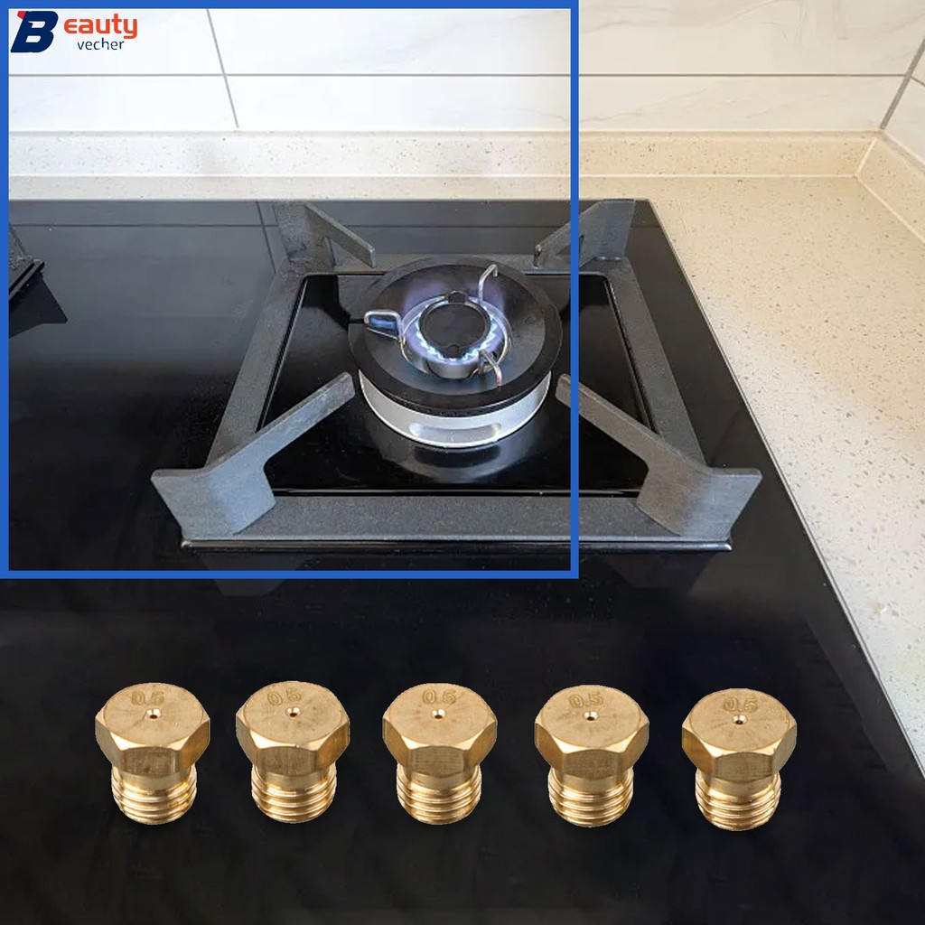[HẤP DẪN] 5 Cái Cho LPG Gas Jet Set Đốt Gas Hob Cho Bộ Chuyển Đổi LPG Vòi Phun Propane