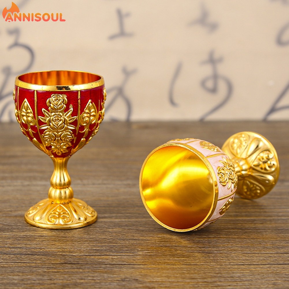 [NISO] Cốc Rượu Vintage 30ml Cốc Rượu Kim Loại Cao Cấp Rượu Vang Retro Cho Cốc Champagne