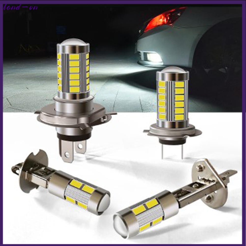 1 Chiếc Xe Máy LED Đèn Pha Ô Tô LED Sương Mù 33SMD H4 H7 H1 H3 Siêu Sáng