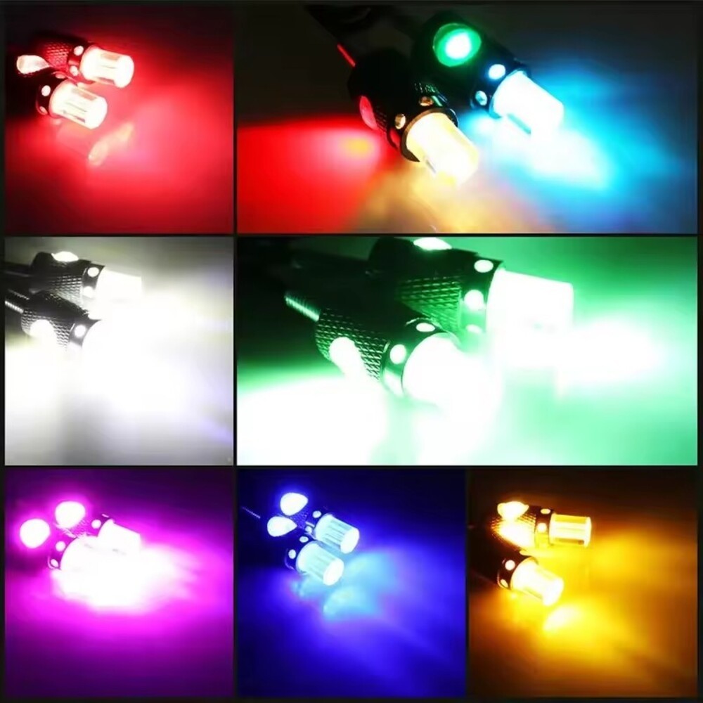 2 Chiếc Xe Máy LED Biển Số Ánh Sáng 2Light Tay Cầm Trong Suốt Độ Sáng