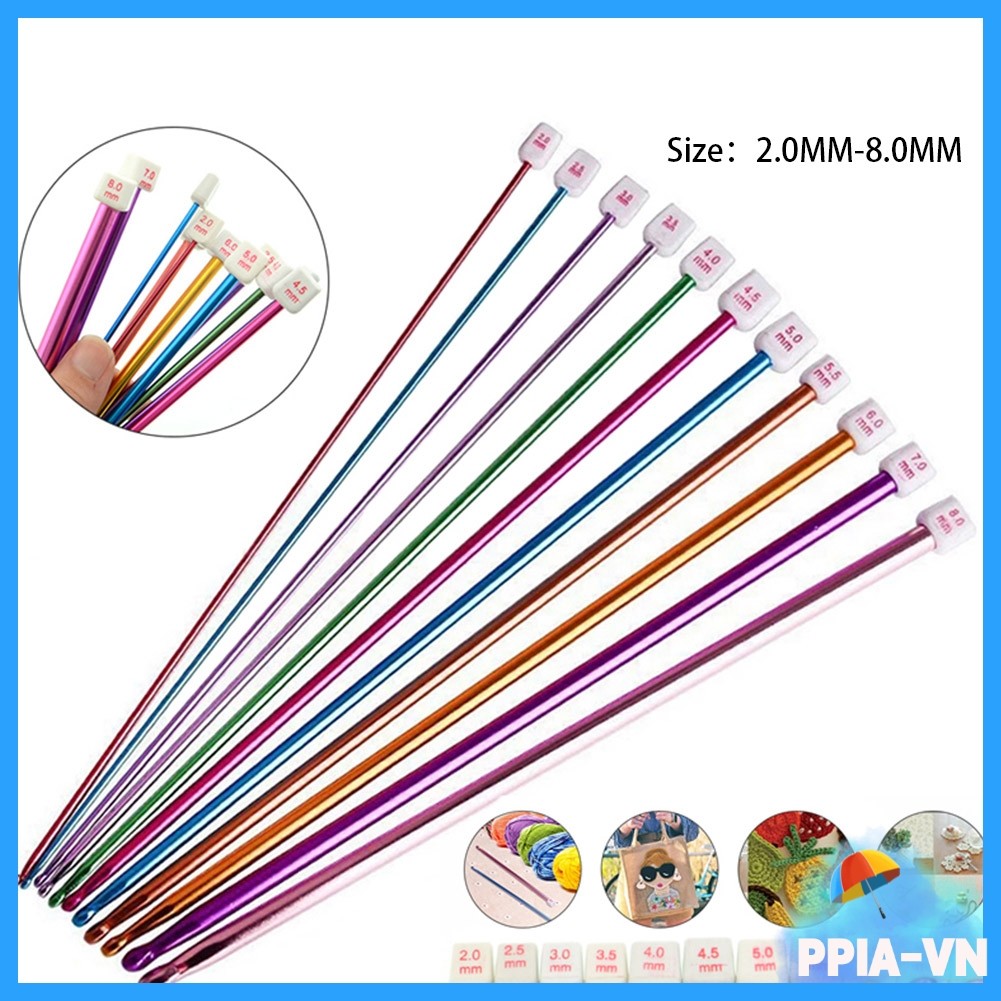 [HOT] 1 CÁI 2MM-8MM Móc móc dài Tunisia Afghanistan Kim đan nhôm 10.6 "