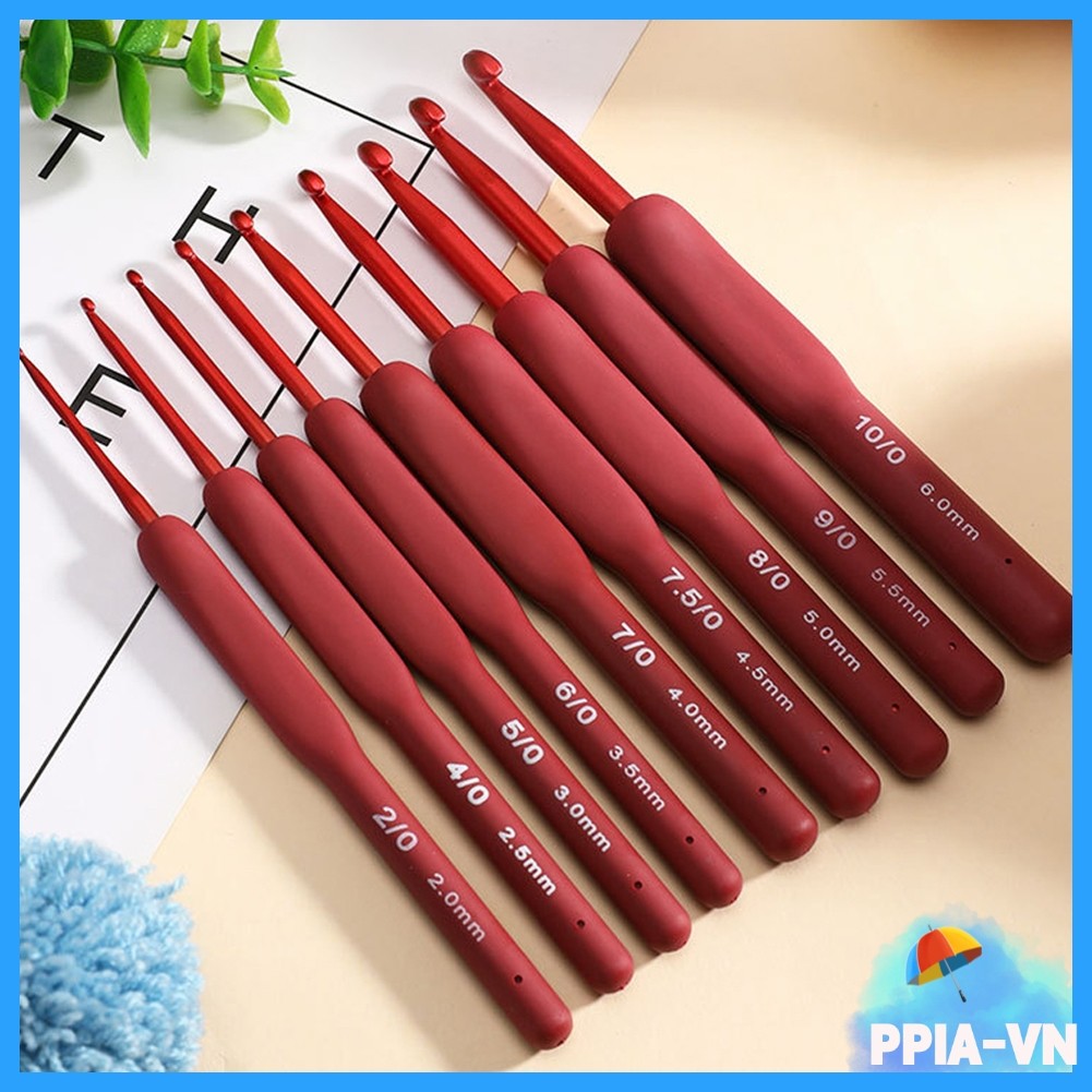 [HẤP DẪN] 1 Tay cầm tiện dụng 2mm-6mm Móc móc thủ công Khăn len đan kim