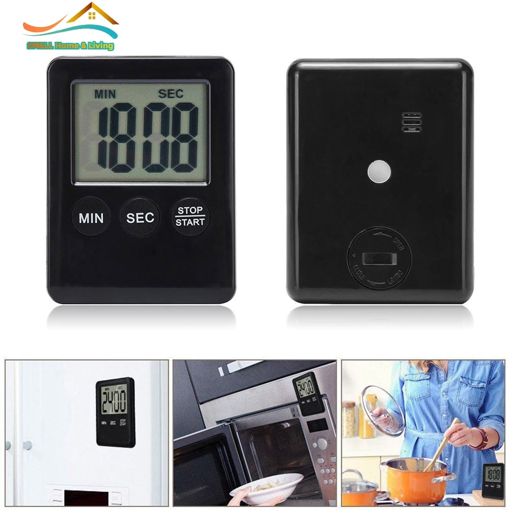 [Smellshi] Máy hẹn giờ trứng LCD kỹ thuật số Hẹn giờ nhà bếp Đồng hồ bấm giờ Đồng hồ bấm giờ Đồng hồ