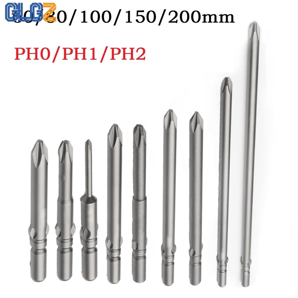 [GLGZ] 60-200mm PH0 PH1 PH2 802 Mũi tuốc nơ vít điện từ ImpactDriver
