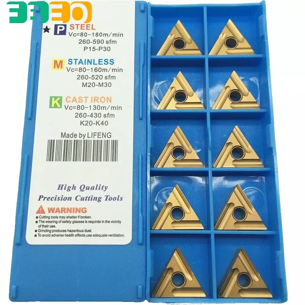 [FEBO] 10 chiếc TNMG160404L-S TNMG331 L-S Dụng cụ tiện CNC xoay cacbua MTJNL