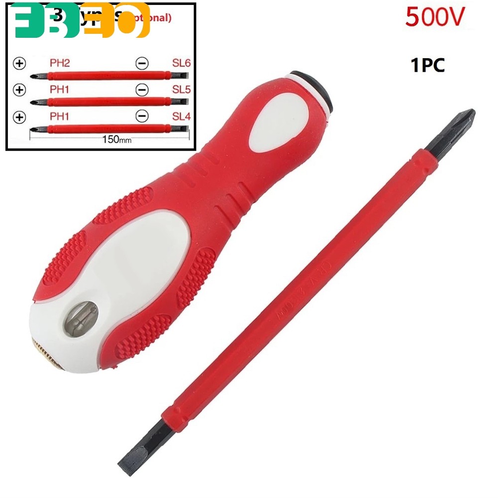 [FEBO] Bút thử điện tuốc nơ vít kép PH1 / SL4 PH1 / SL5 PH2 / SL6 Đầu kép