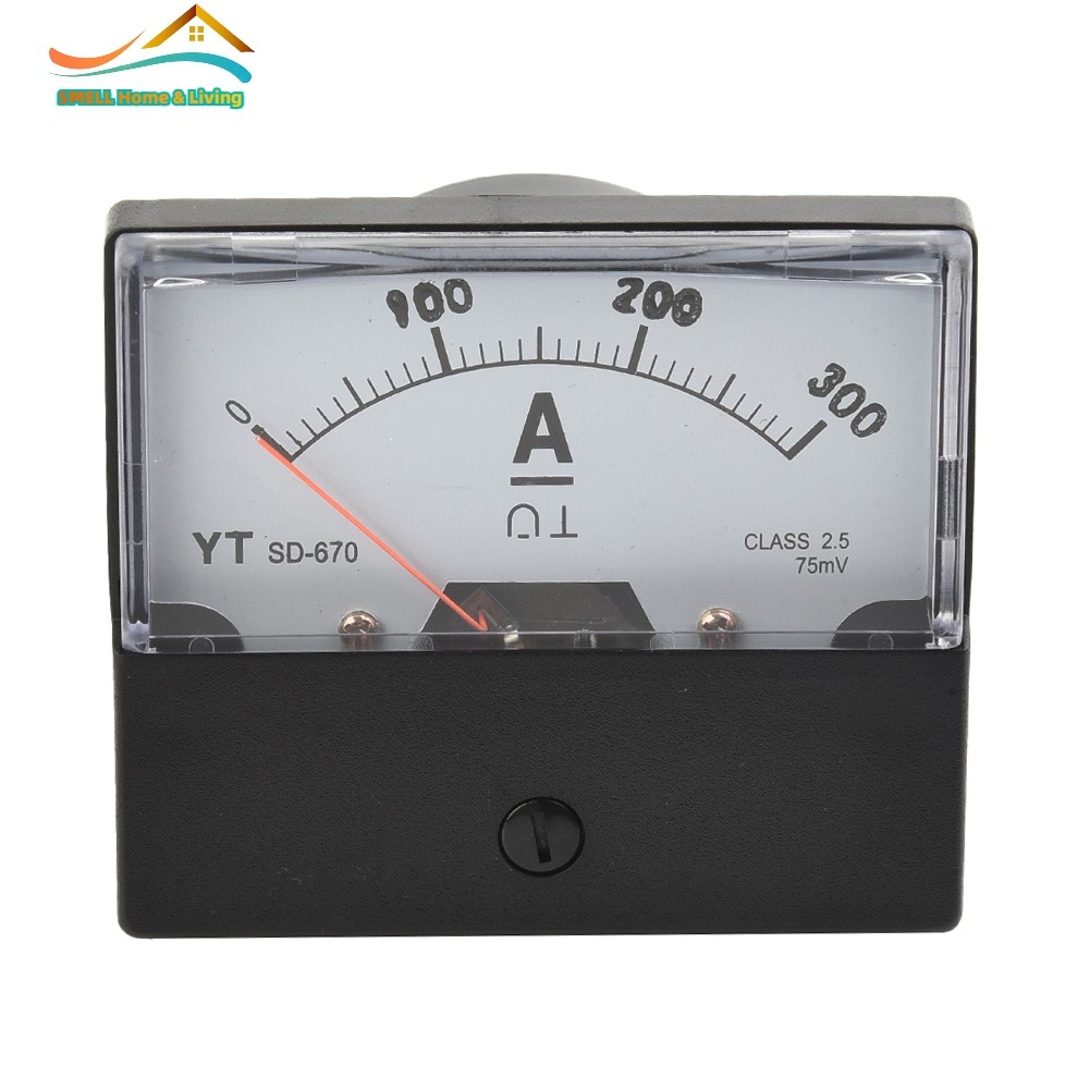 [Smellshi] Đồng hồ đo Amp Analog DH-670 Ampe kế DC 0-200A / 300A / 75mV và Ampe bảng điều khiển Shun