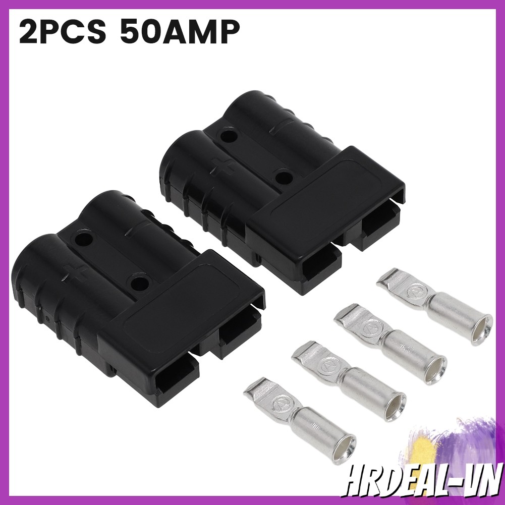[HRDEAL] 2 CÁI CHO Đầu nối kiểu 50 AMP 6AWG 12-24V DC Tool