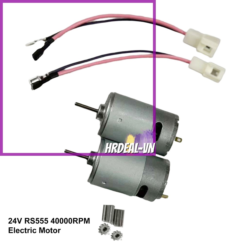 [HRDEAL] Động cơ truyền động cơ điện 2Pc 24V RS555 40000RPM để nâng cấp động cơ