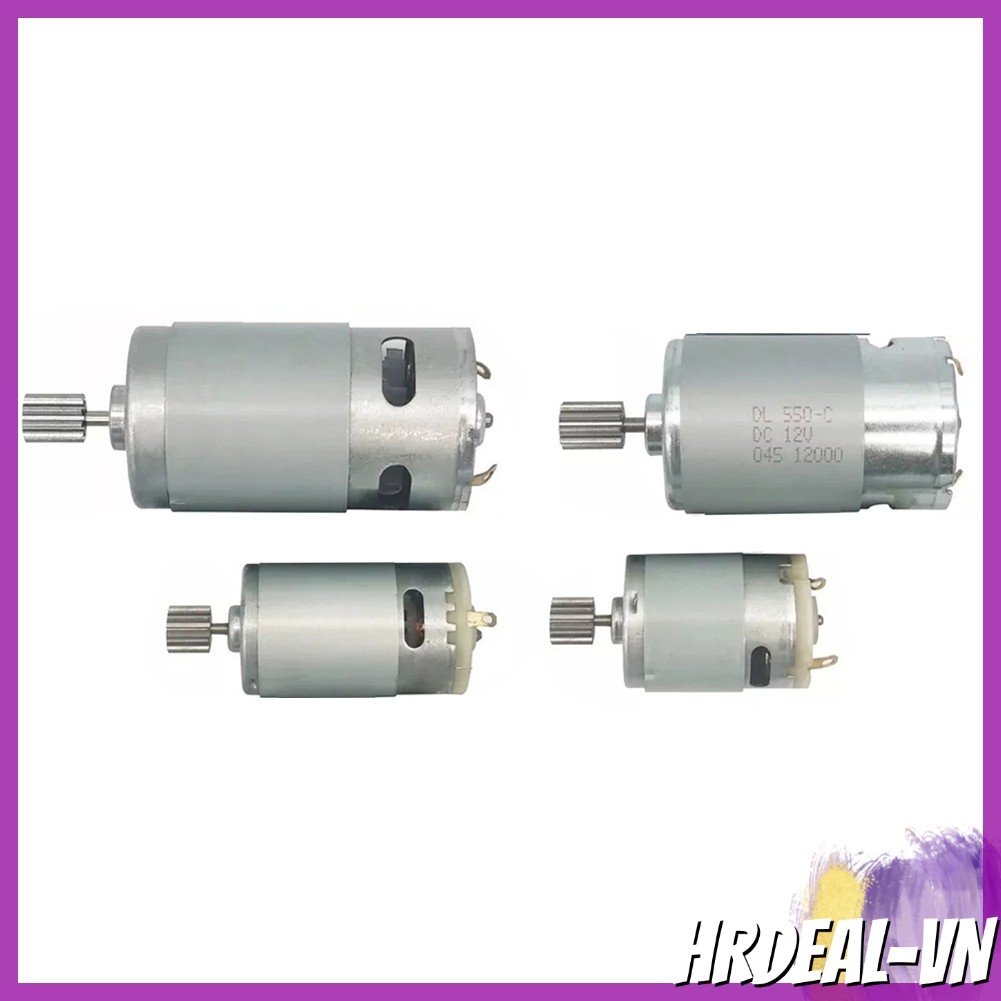 [HRDEAL] Động Cơ Cho Xe Điện 550 RS390 RS380 12V 6V DL555 24V 10 12 Răng