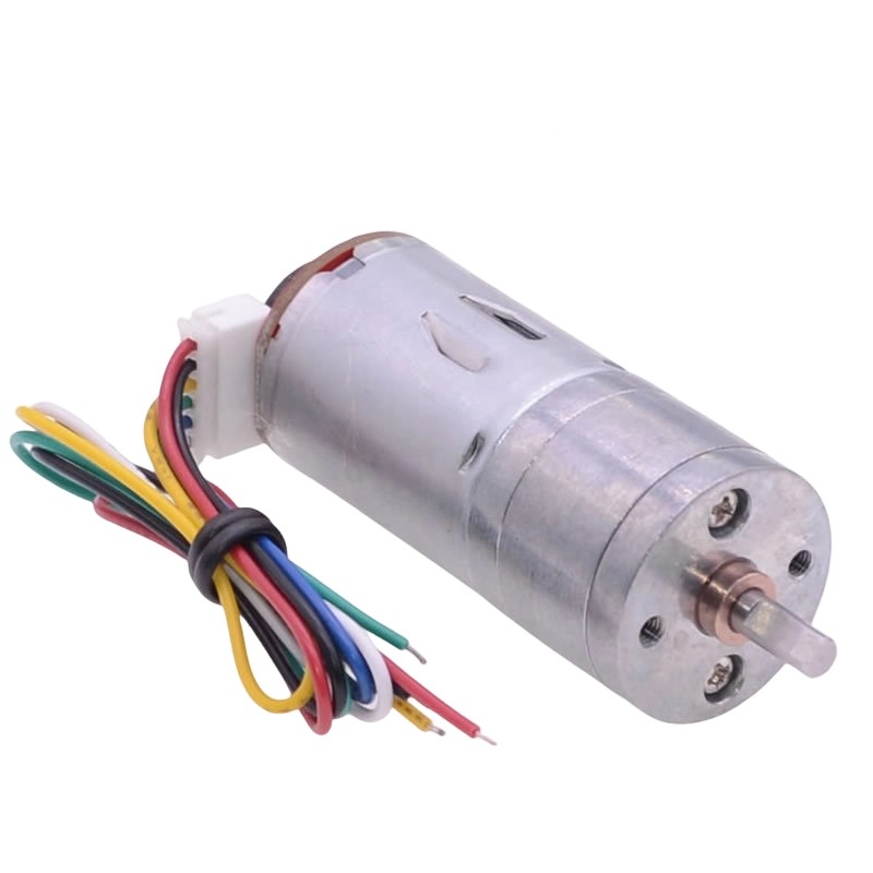 [HRDEAL] JGA25-370 với Bộ mã hóa Giảm động cơ DC 6V Mô-men xoắn cao 9kg.cm Động cơ bánh răng DC