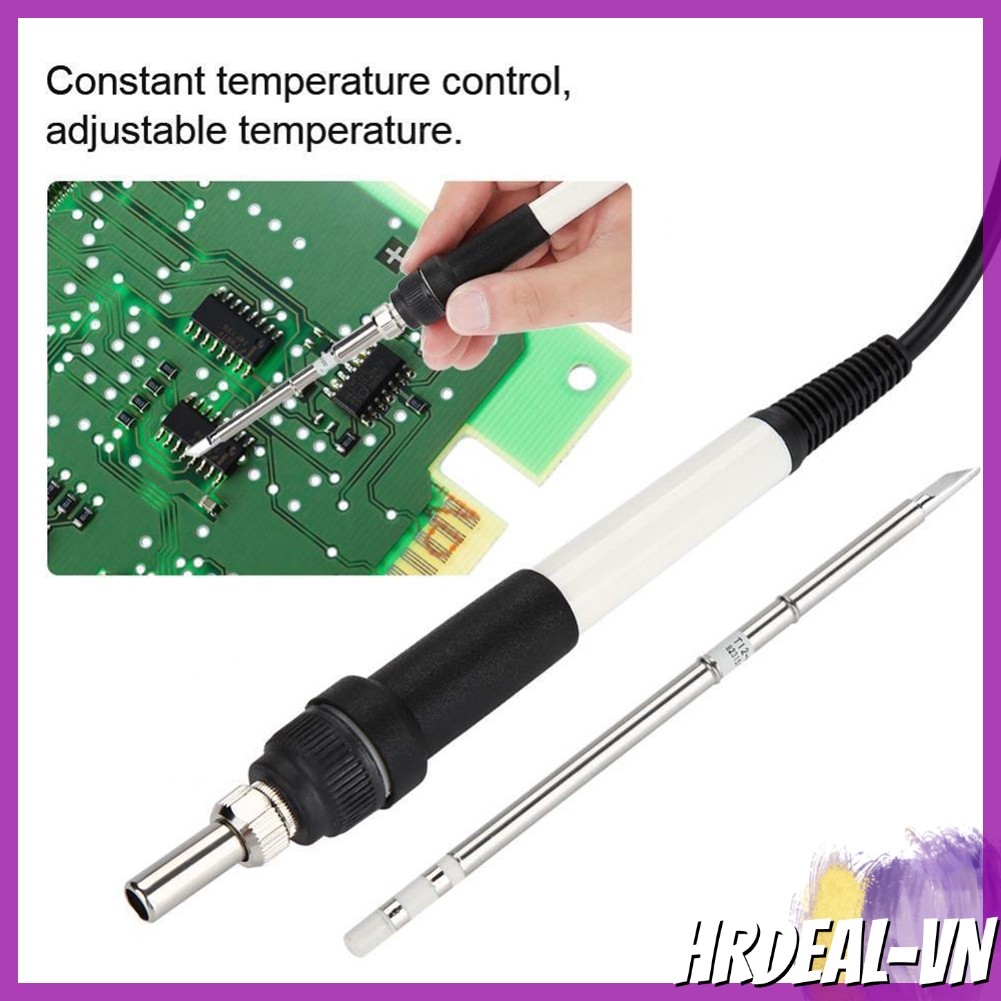 [HRDEAL] Tay cầm sắt hàn + Đầu T12-K Thay thế cho Trạm hàn DSK T12-D HT