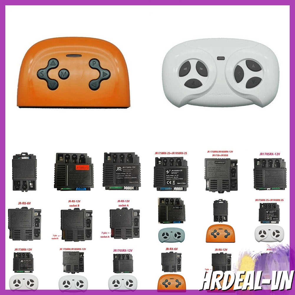 【 HRDEAL 】 JR-RX-12V 6V Trẻ em 's Bộ thu RC xe điện JR1958-2S JR1738RX