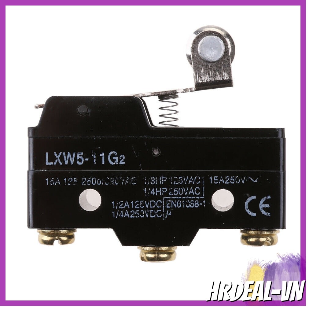 [HRDEAL] Đòn bẩy bản lề con lăn LXW5-11G2 SPDT 1NO 1NC Công tắc giới hạn tạm thời