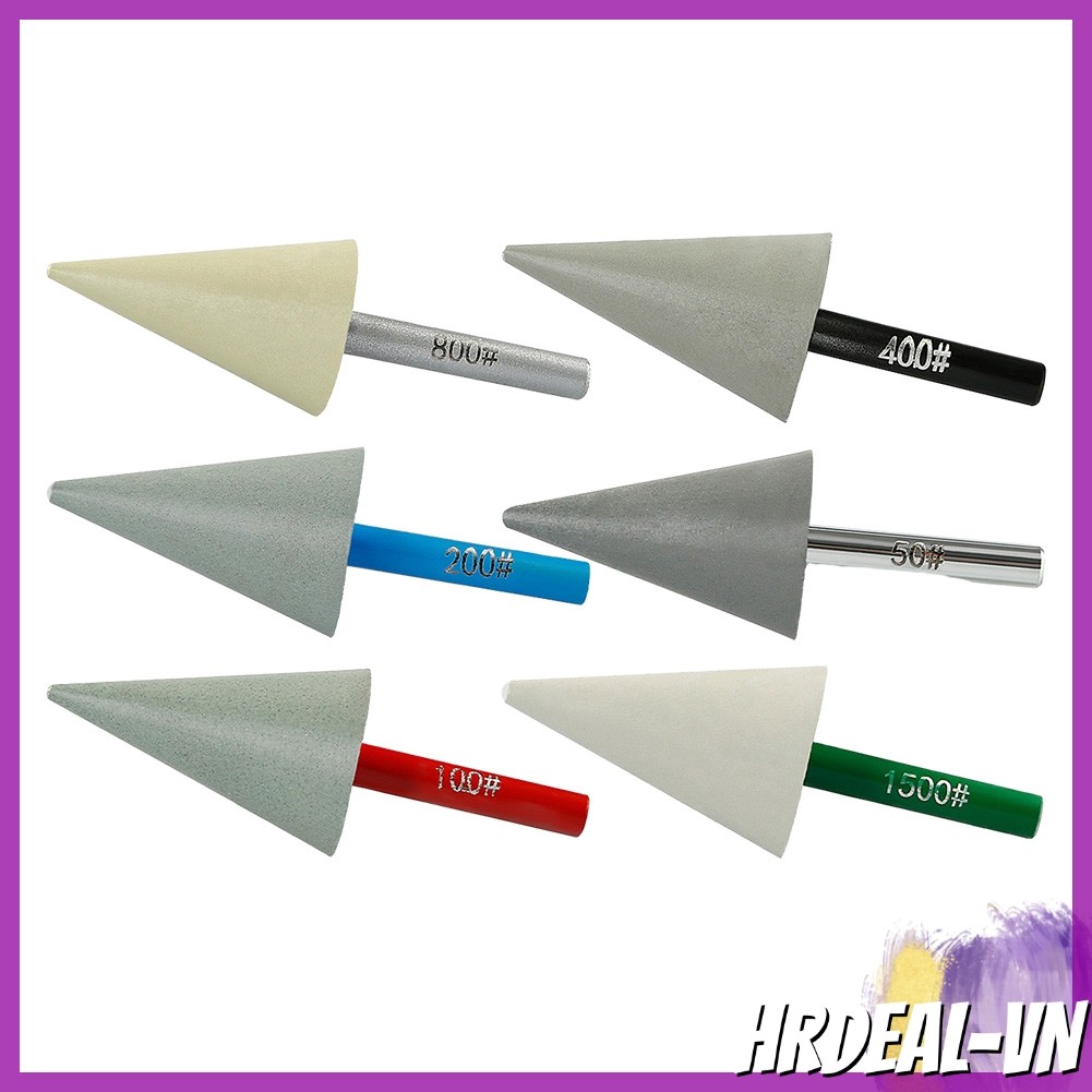 [HRDEAL] Đầu mài hình nón bằng nhựa hình nón hình nón 6mm để khắc đá quay