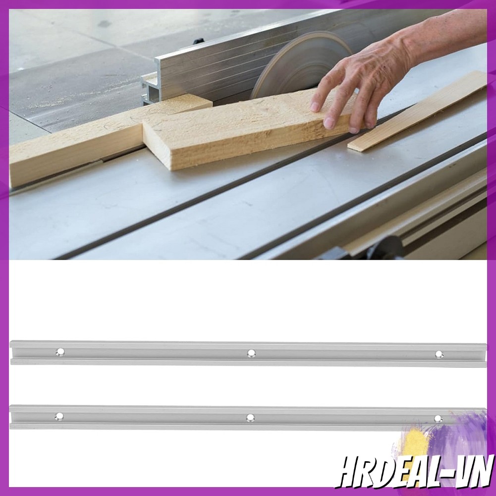 [HRDEAL] 2 Cái 400mm Hợp kim nhôm T-Slot Track Miter Track Jig Fixture cho bàn định tuyến