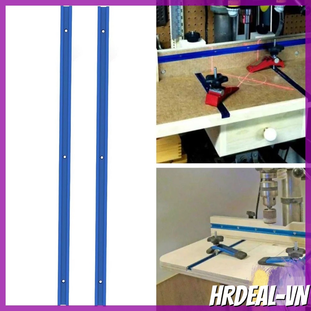 [HRDEAL] 2 chiếc 500mm T-Track T-Slot Miter Track Hợp kim nhôm cho bàn định tuyến