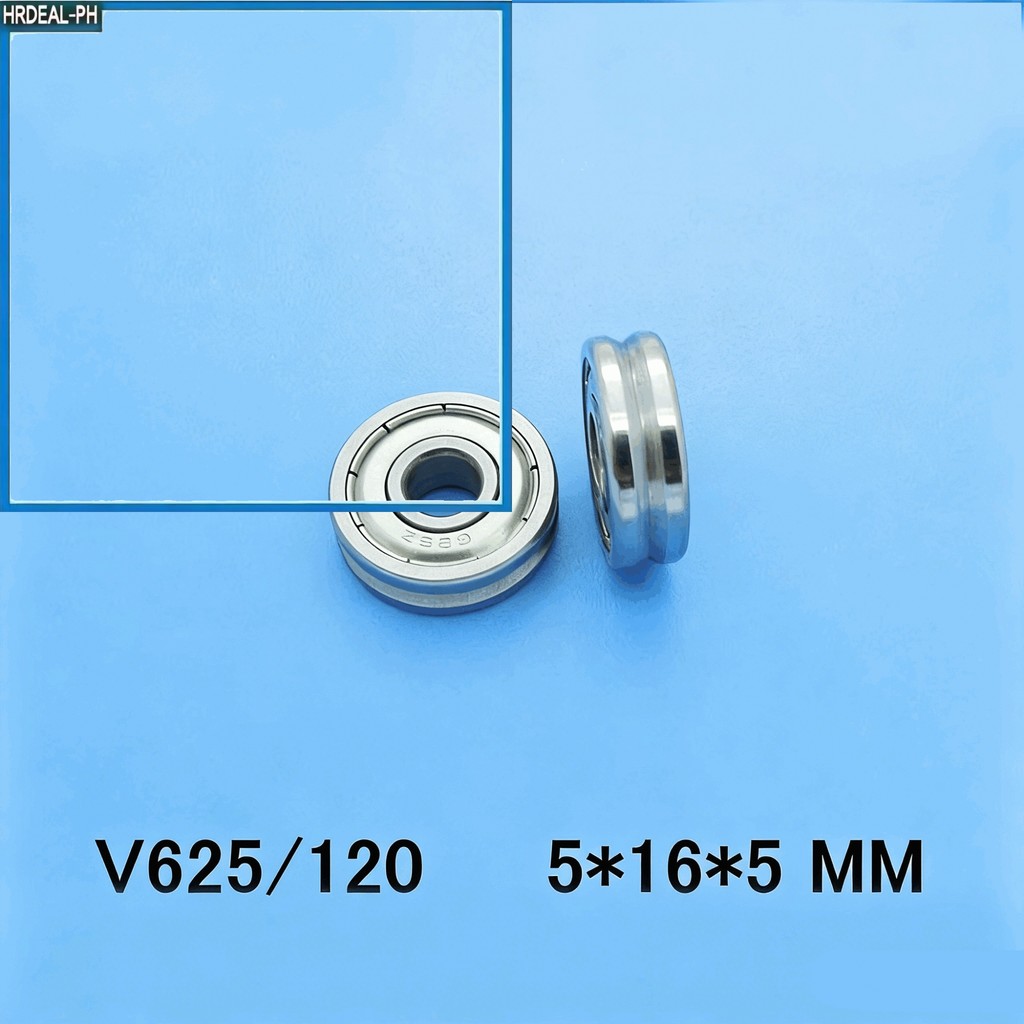 [24TH] 5 * 16 * 5mm V625ZZ Rãnh Đáy Tròn Vòng Bi Ròng Rọc Vòng bi trượt Vòng bi