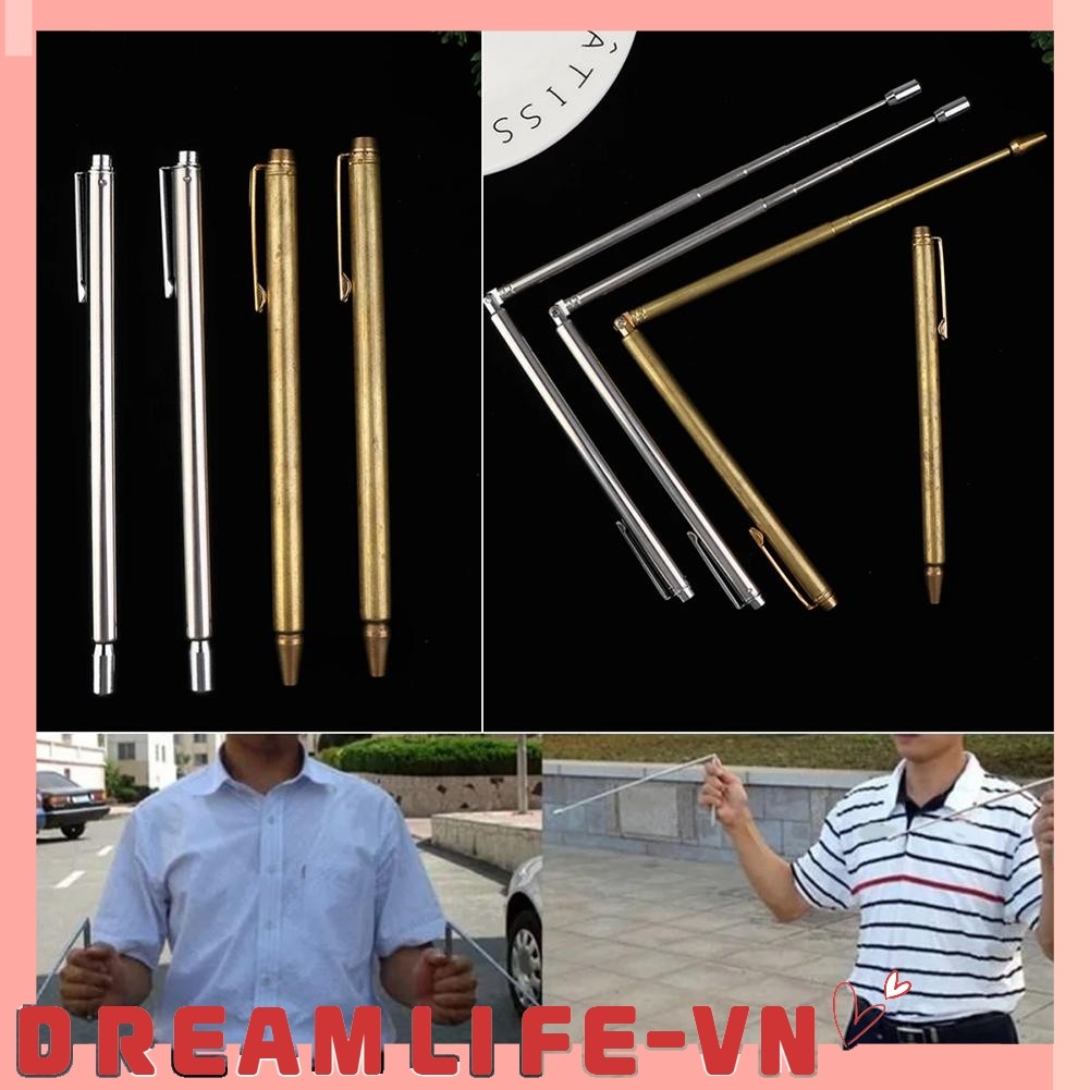 < DREAMLIFE > Thanh dò kim loại bằng đồng nguyên chất 99,9% Thanh tìm kiếm rồng Dụng cụ tìm kiếm Tha